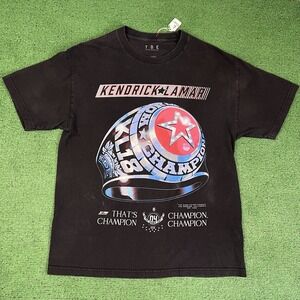 RARE Kendrick Lamar Rare Champion Ring Shirt Size LARGE  Official TDE Merch Rap